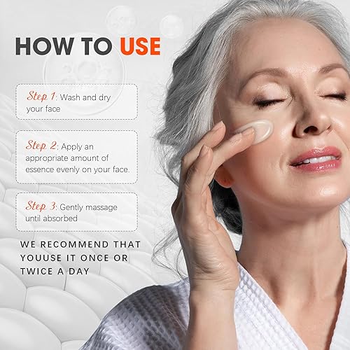 Miniatura 7 de Suero súper vitamina C para mujeres mayores de 70 años, paquete total todo en uno, suero facial para piel madura, hidratante, levantamiento,