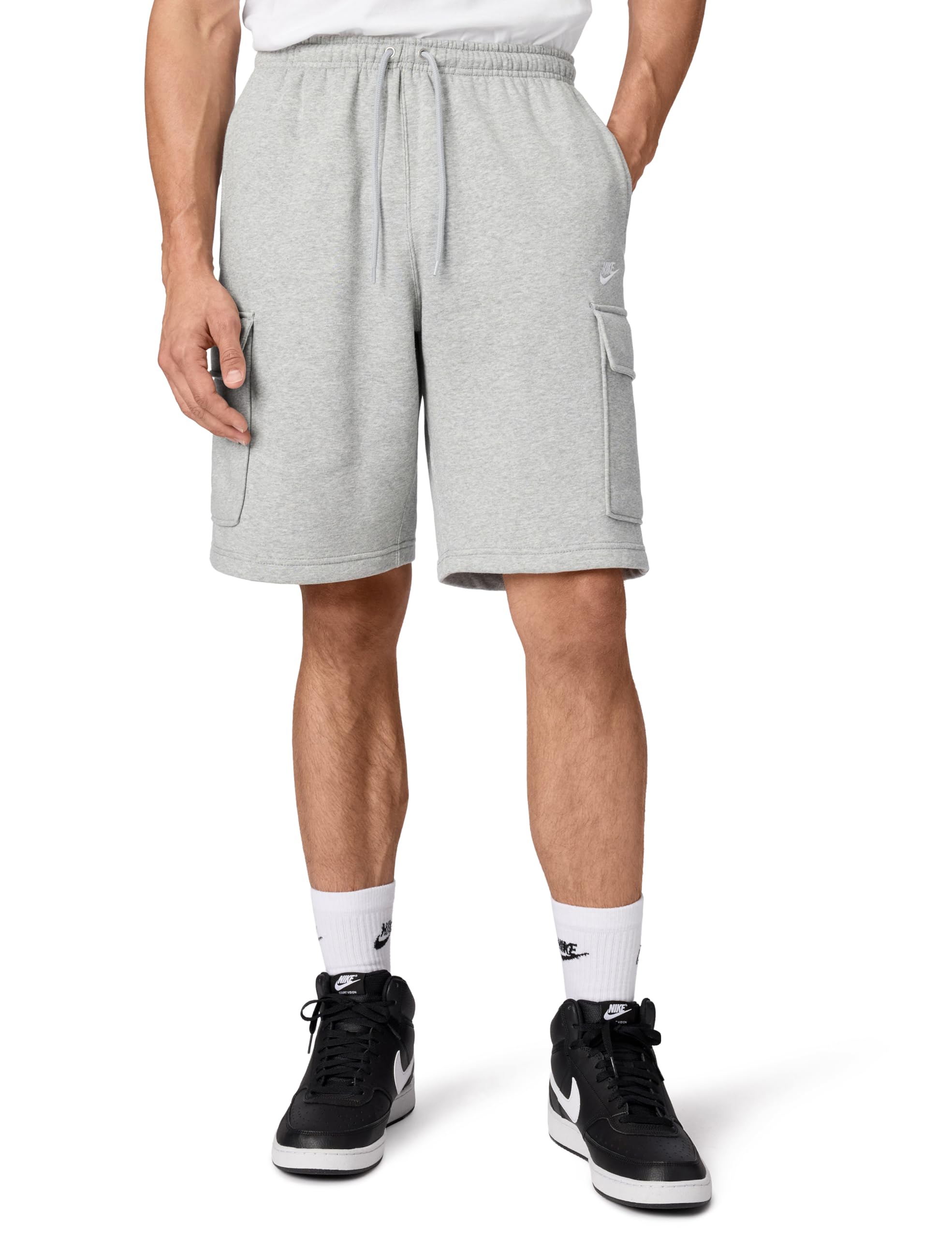 Nike - Nike Club Cargo-Shorts aus Angerautem Fleece (Herren), Pantaloncini Cargo in Pile Felpato (Uomo) Uomo