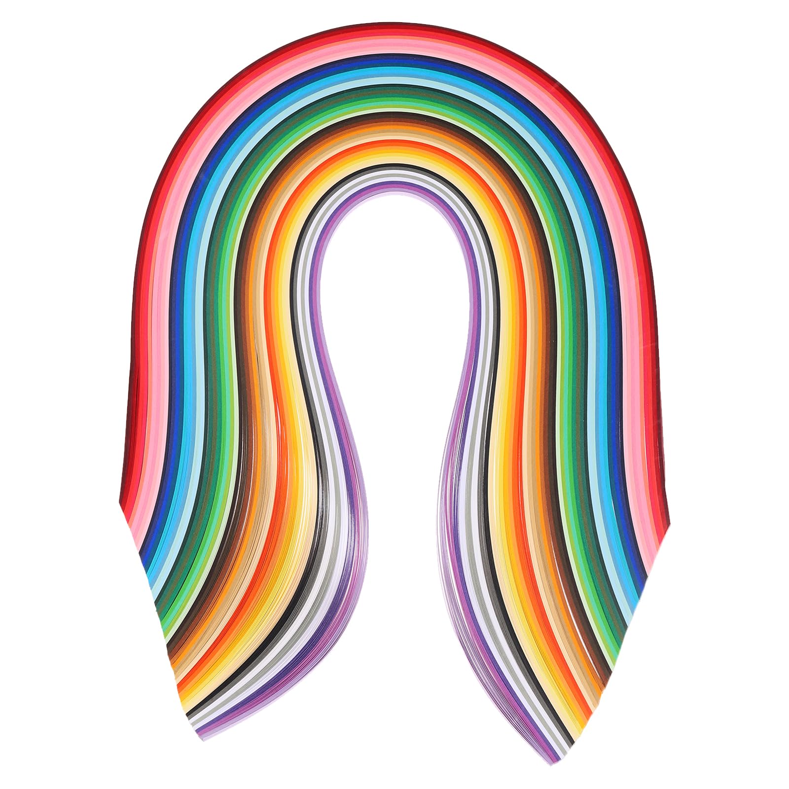 PATIKIL 500pcs Quilling Strips Paper 3/16"(5mm) 54cm Origami Paper Quilling Strip for Art DIY Hand Craft 50 Colors