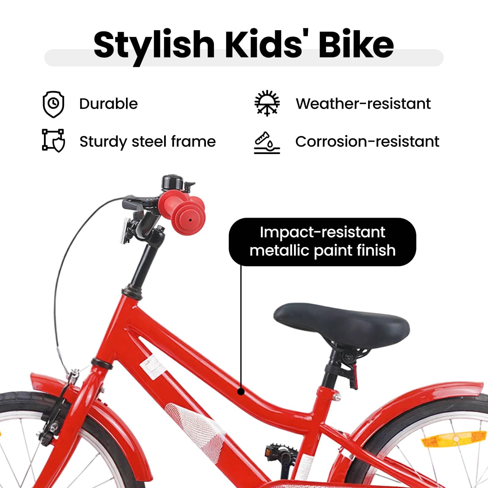 vidaXL Biciclette per bambini Acciaio Bicicletta Bambini Cavalcare giovani