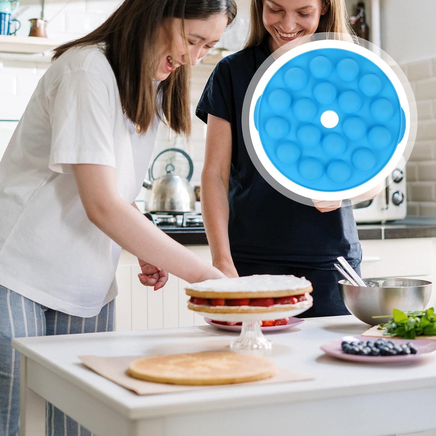 Hole Silicone Cake Mold round Baking Pan for Cake Pops