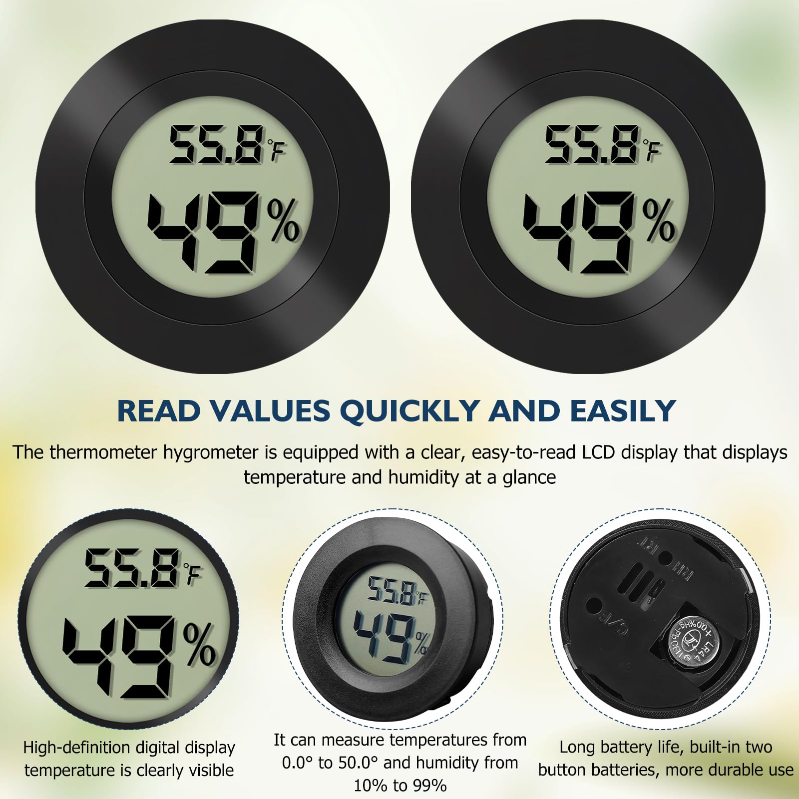 INF Mini LCD Hygrometer / Thermometer