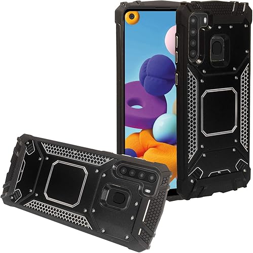 Miniatura 6 de Para Samsung Galaxy A21 (SM-A215) - Funda de aluminio de metal para teléfono - ZY1 Azul