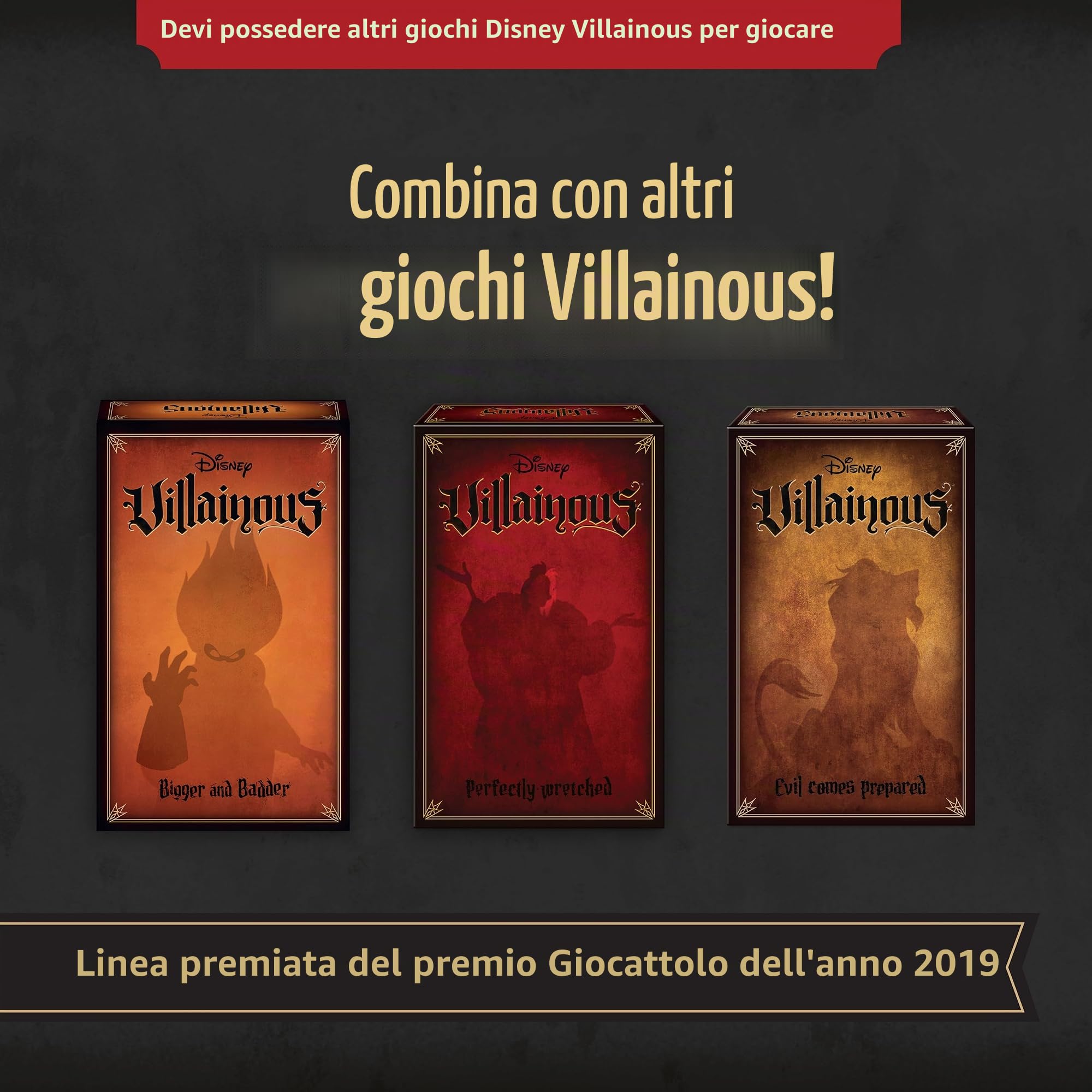 Ravensburger Disney Villainous: Juego de Mesa de Estrategia Llena de Miedo para Edades de 10 años en adelante - La Nueva expansión de la línea galardonada