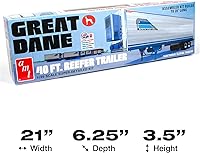 Vista 5 de AMT Great Dane - Kit de modelo a escala 1:25 para remolque frigorífico de 40 pies