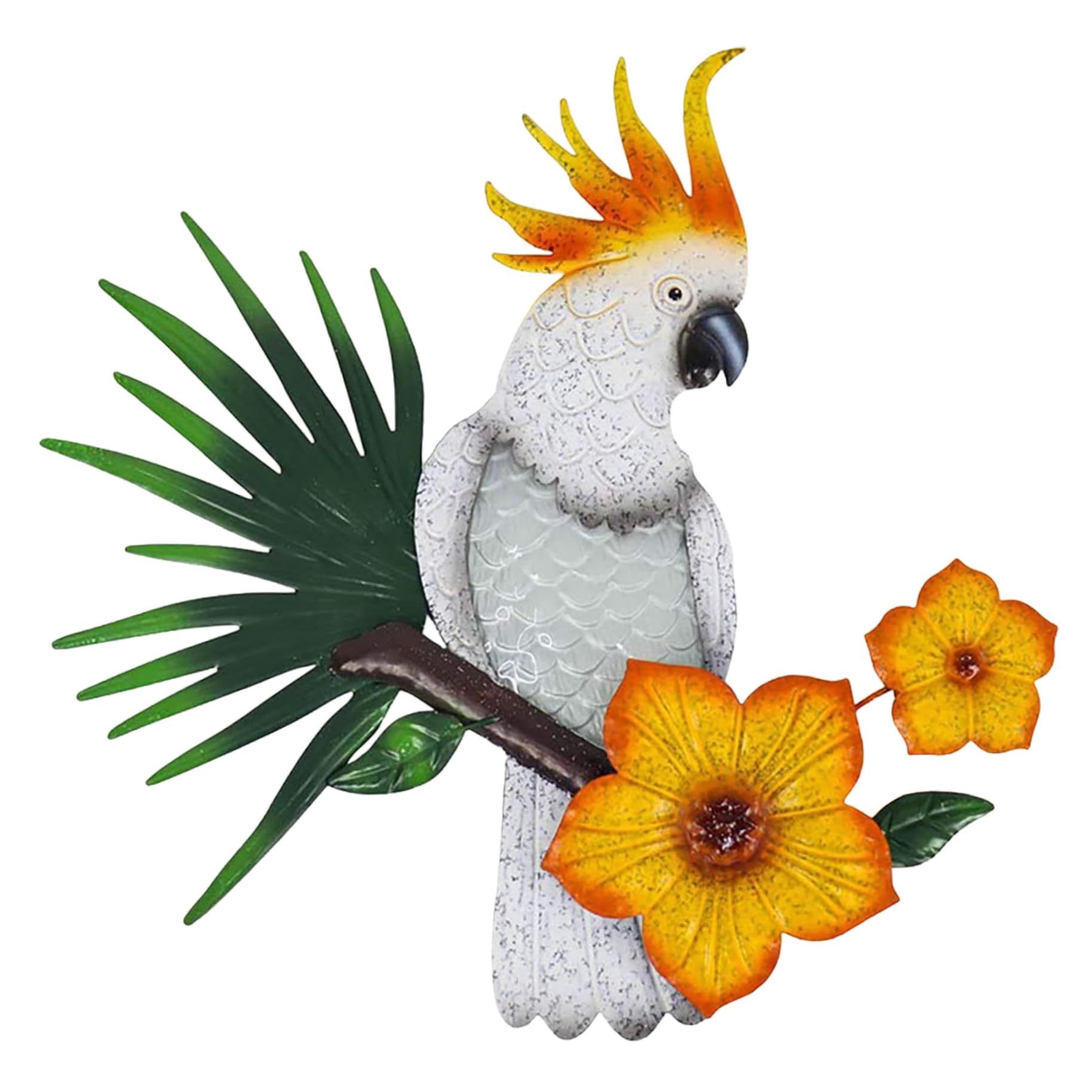 Oiseau d'extérieur en métal pour animer la décoration de votre terrasse
