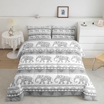 Feelyou Elephant Bedding Set Full Size for Kids