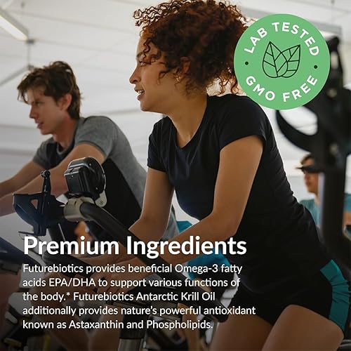 Miniatura 4 de Futurebiotics Aceite de krill antártico de 1000 mg con omega-3 EPA, DHA, astaxantina y fosfolípidos - Aceite de krill 100% puro de alta calidad,