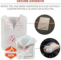 Vista 5 de Ergodyne N-Ferno 6994 - Paquete surtido de calentadores de manos y pies, desechables, hasta 12 horas de calentamiento, incluye 3 pares de dedos, 5
