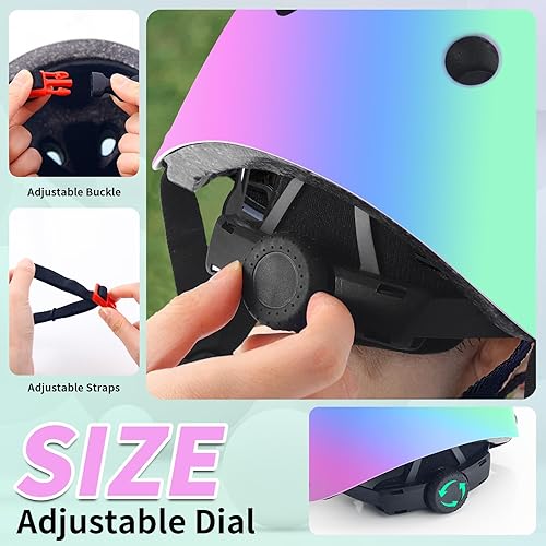 Miniatura 5 de JIFAR Adjustable Bike Helmet with Knee Pad Elbow Pads Guards,Skateboard Helmet for Kids YouthToddler Boys Girls,Helmet and pads for kids 3-5-8-14+
