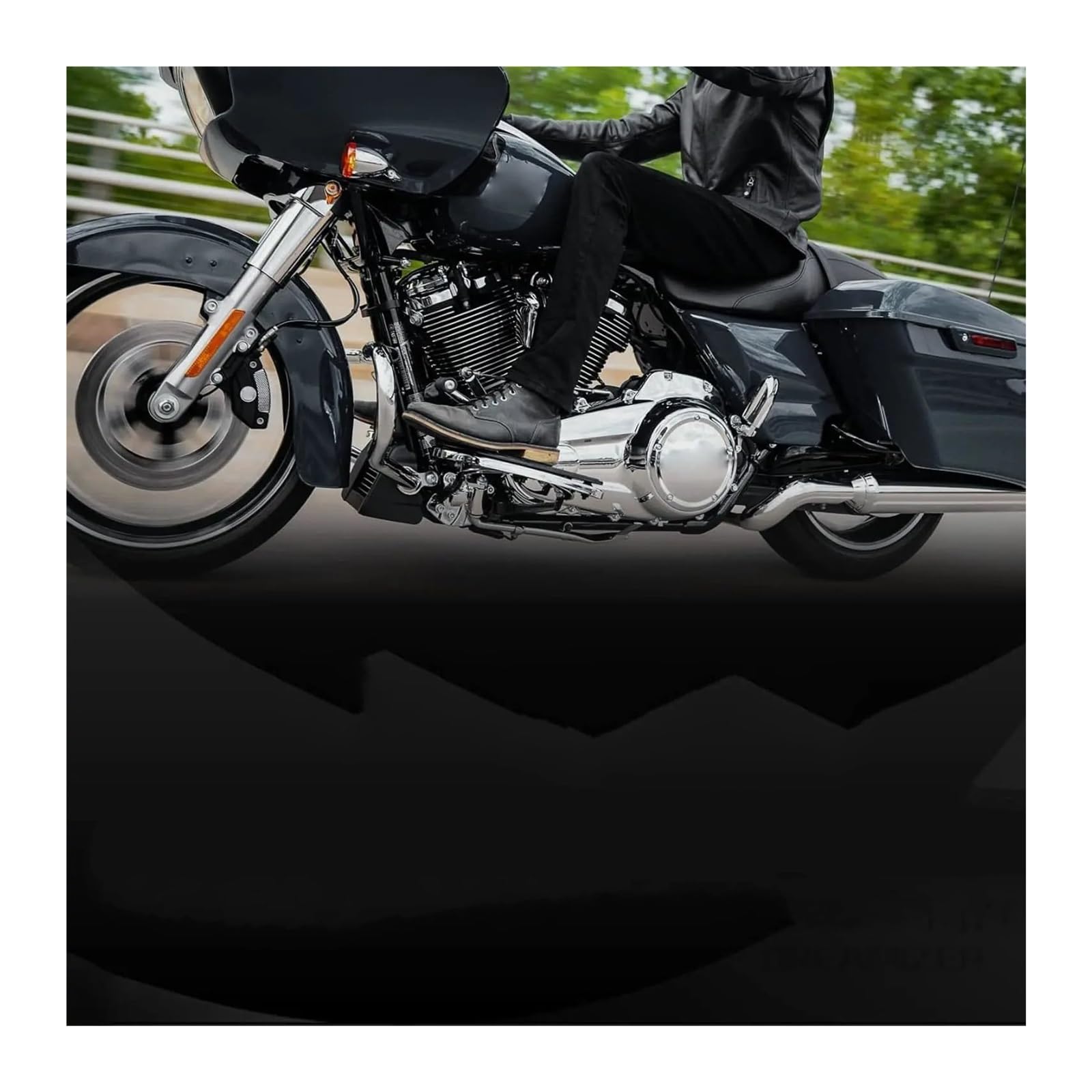 Fußrasten Für Davidson Touring Softail Street Glide Motorrad Gummi Fahrer Pad Vordere Fußstütze Fußraste Hinten Passagier Trittbrett Motorrad Foot Pedale