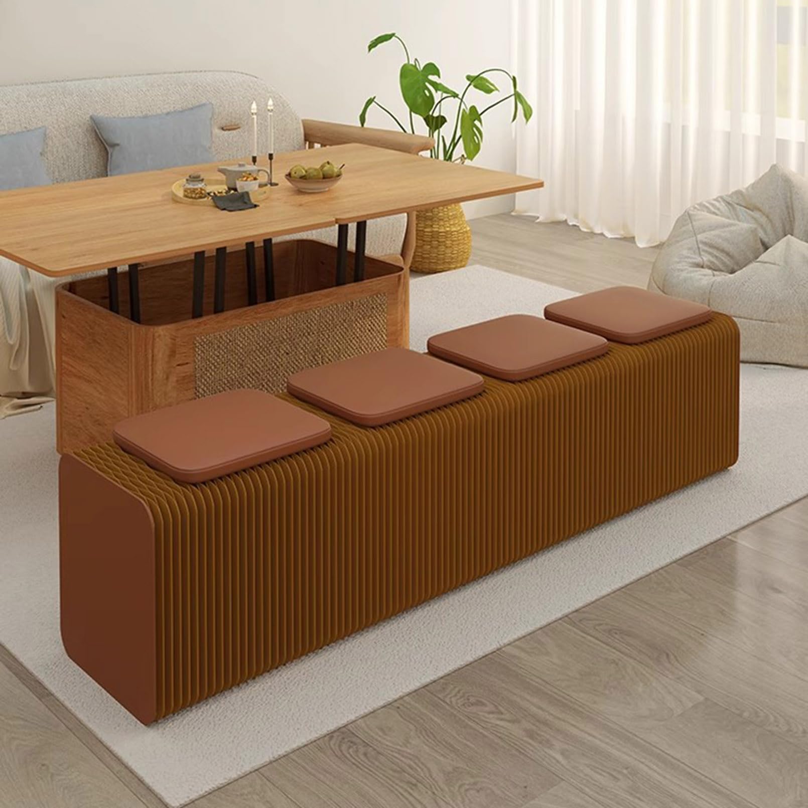 Amazon.com: Retractable Accordion Sofa Benches, Folding Paper