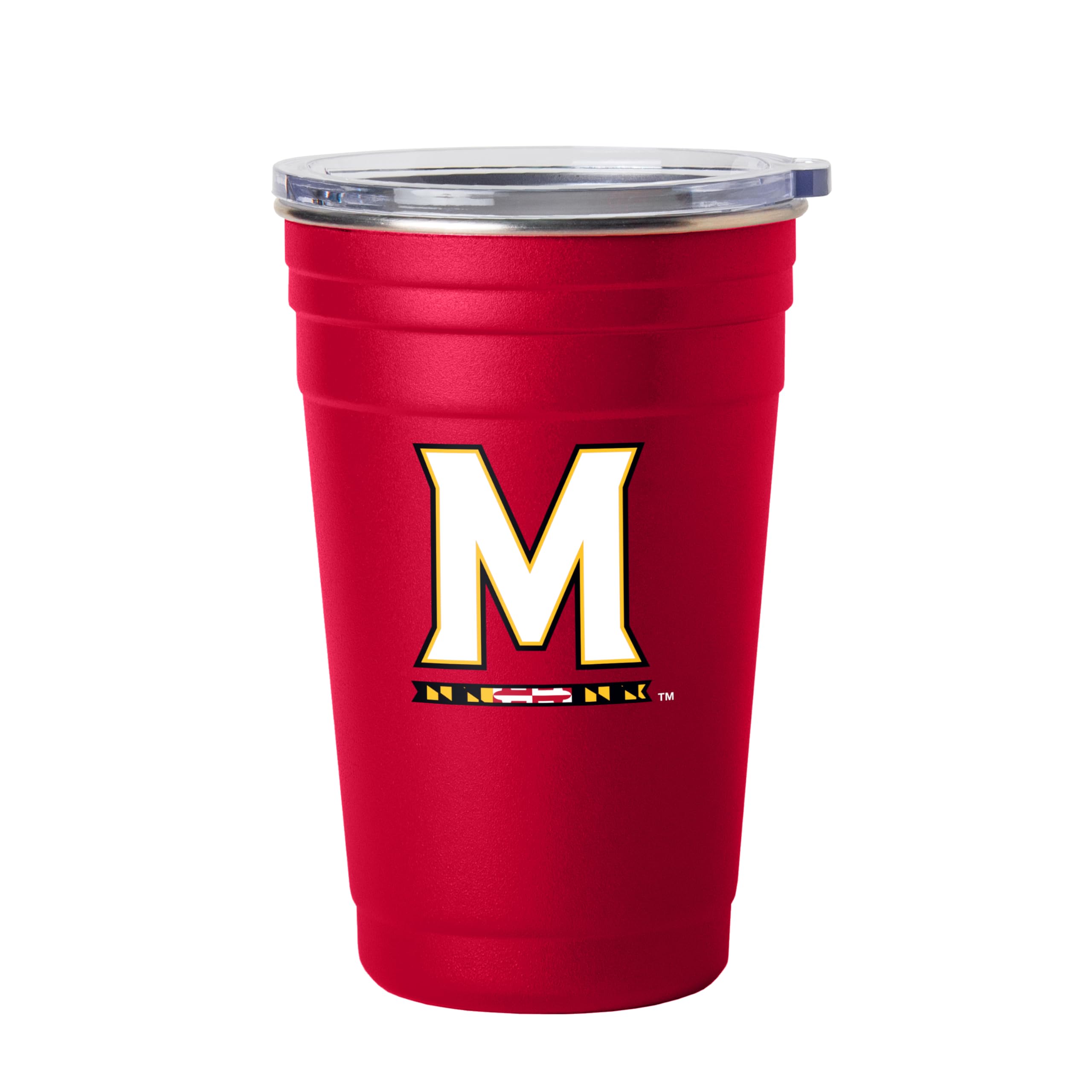 Logo Brands NCAA 22 oz Stainless Steel Tailgate Cup -Double Wall Vacuum-Sealed Durable For Hot &amp; Cold Drinks, Perfect for Gameday &amp; Tailgating