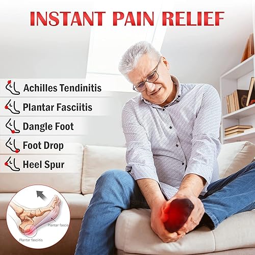 Miniatura 2 de WXY Férula nocturna para fascitis plantar soporte mejorado para fascitis plantar - Férula nocturna dorsal ajustable para fascitis plantar mujeres