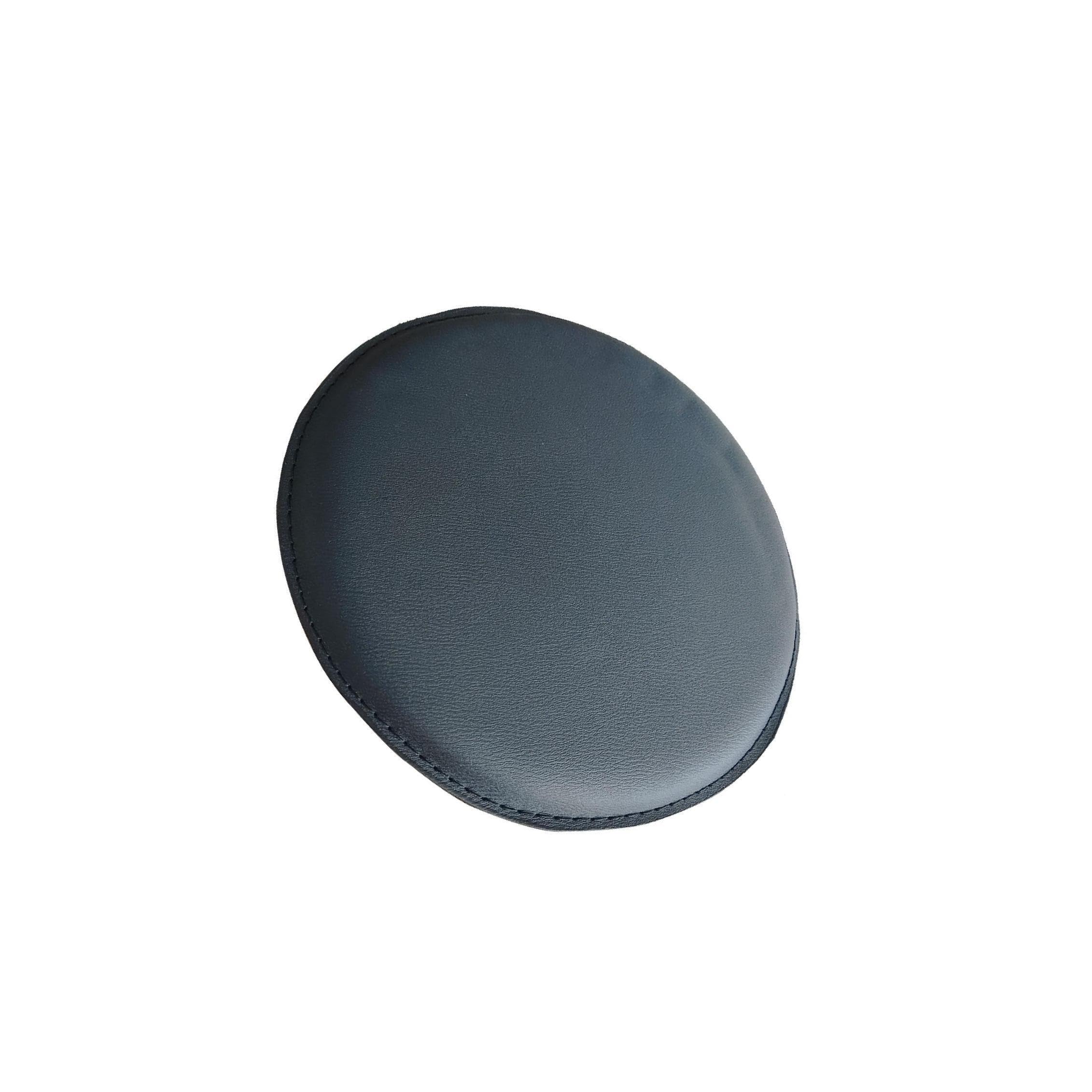 Coussin d'assise rond robuste noir de 32 cm pour tabouret de bar