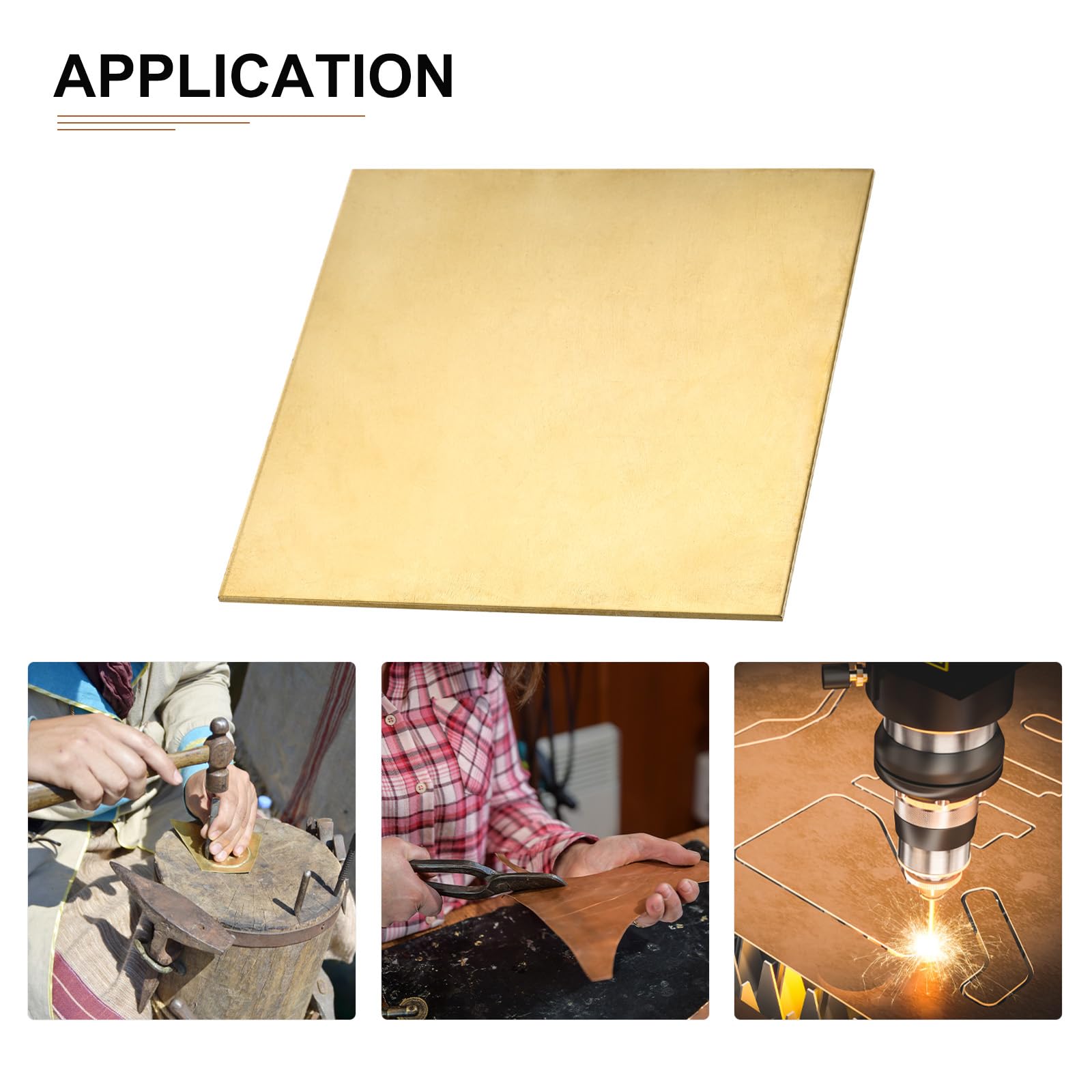 Foglio Di Ottone 150x150x1 Mm - Lastra Per Fai Da Te, Lavorazioni Meccaniche, 1 Pezzo - Foto 8