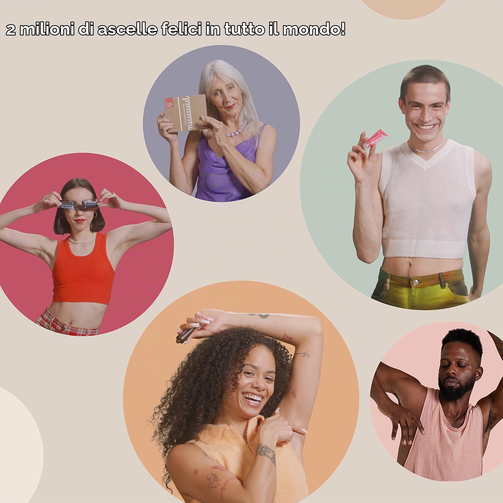 NUUD il pack unsaccodinuud | Deodorante naturale vegano contro l'odore del sudore | Cosmetici naturali senza alluminio, alcool, prodotti chimici e test sugli animali | dura 60 settimane (120ml)