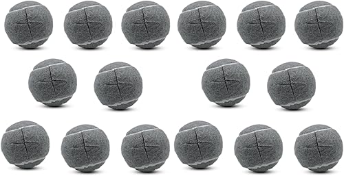 Miniatura 9 de 8 pelotas de tenis precortadas para patas de muebles y protección del suelo, almohadillas de fieltro resistentes de larga duración para silla (gris)