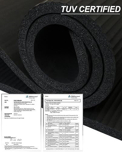 Miniatura 8 de Tapete de yoga grueso y ancho para mujeres y hombres, tapete de ejercicio grande de 78 x 35 pulgadas, tapete de entrenamiento para gimnasio en casa,