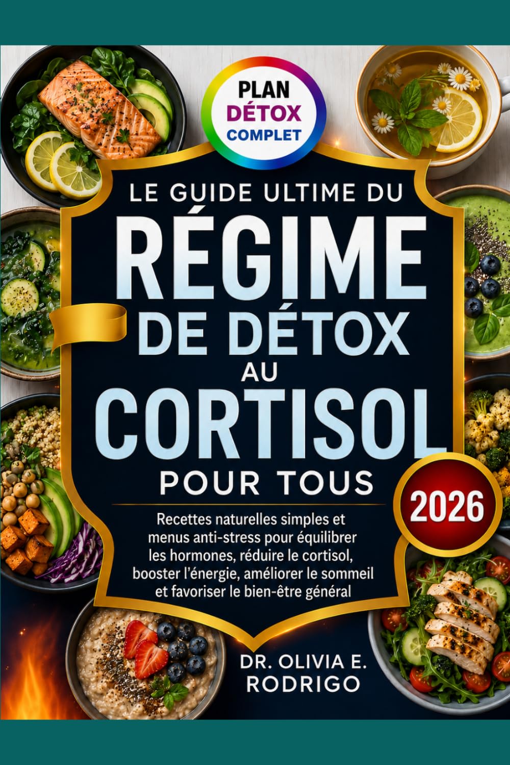 LE GUIDE ULTIME DU RÉGIME DE DÉTOX AU CORTISOL POUR TOUS: Recettes naturelles simples et menus anti-stress pour équilibrer les hormones, réduire le ... le sommeil et favoriser le bien-être général