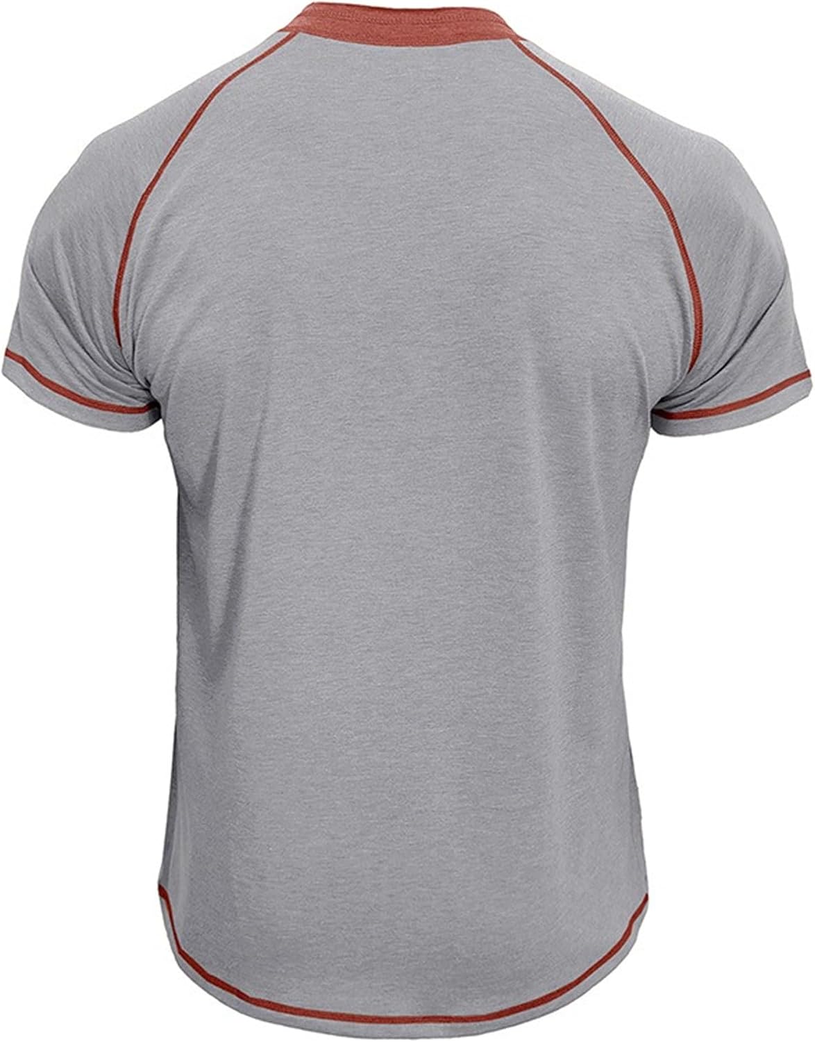 Men's Summer Henley Shirts Casual Cotton Short Sleeve Athletic T-Shirts Slim Fit V-Neck Muscle Workout Tee Tops