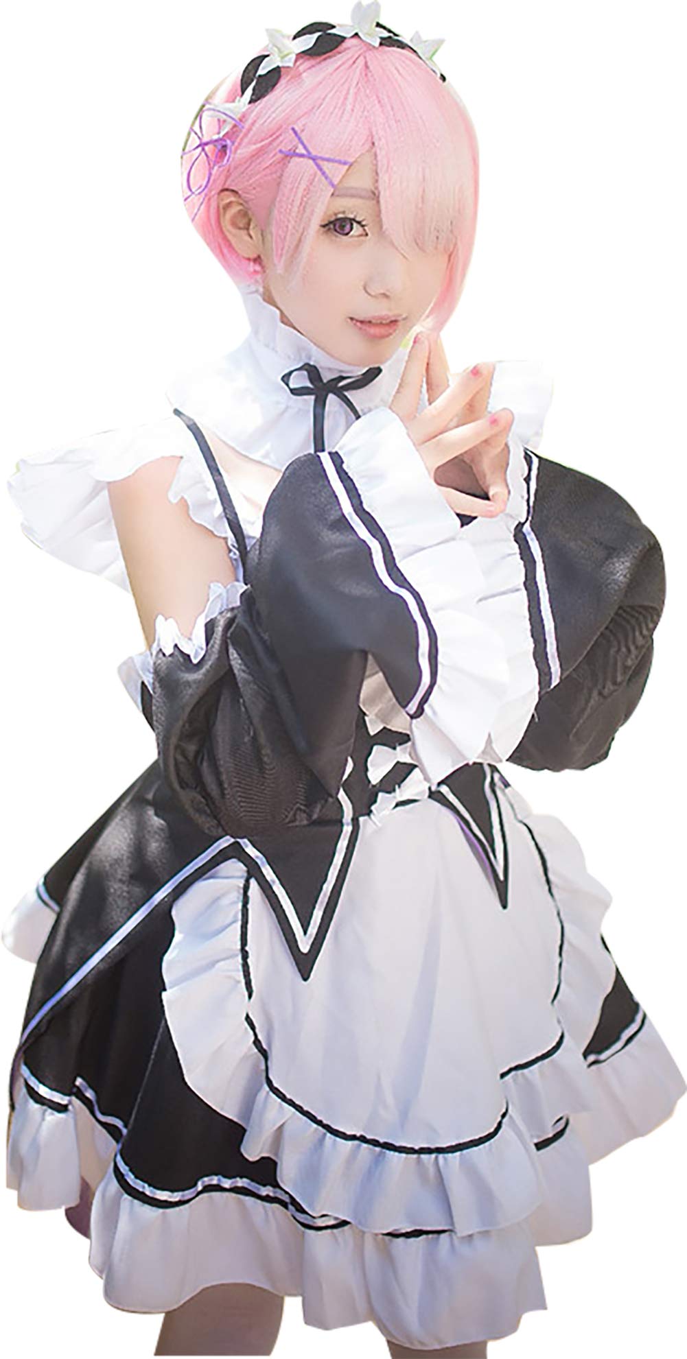 Newcos Anime Cosplay Costume for Re Zero Starting Life in Another World Seikatsu Ram Rem Maid