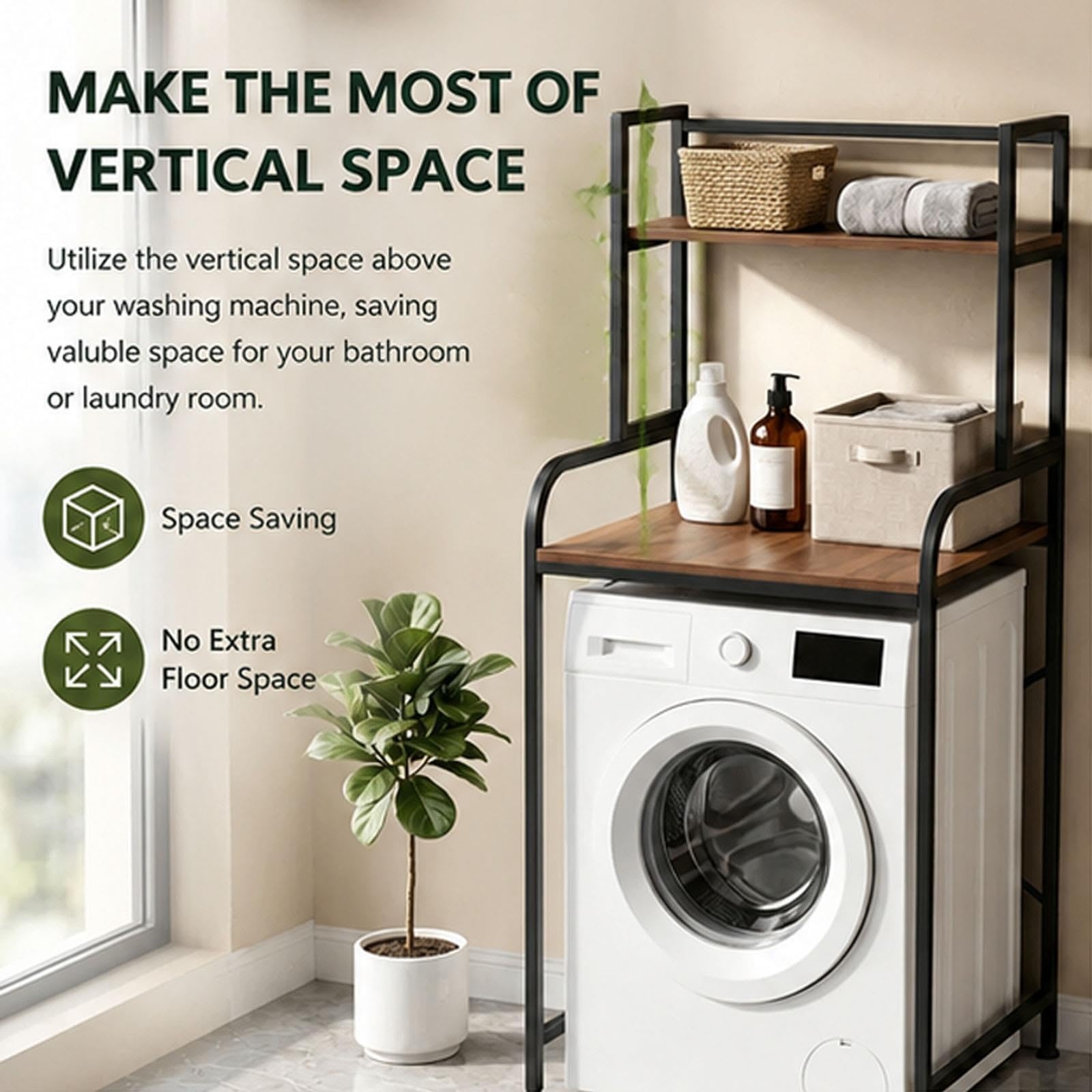 Generico Mobile Lavatrice da Bagno Sopra Il WC, Ripiano for Lavatrice