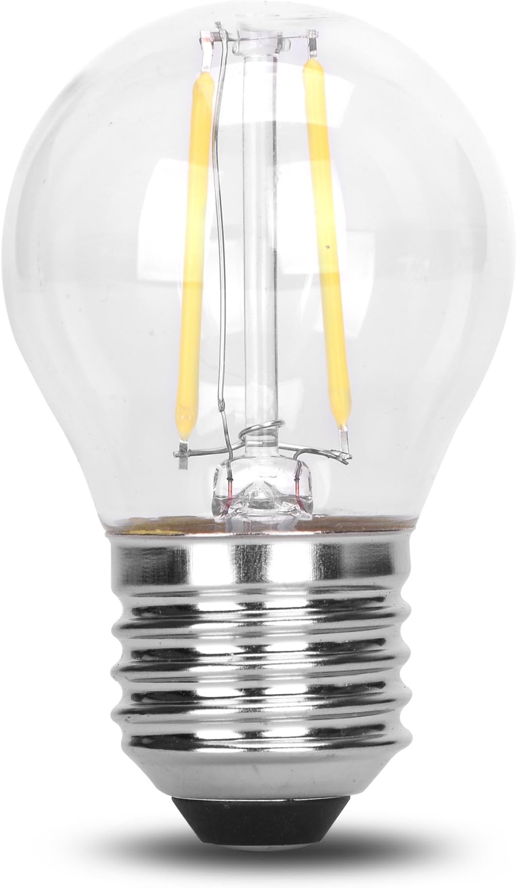 DC 12 Volt Edison Nostalgia 2700K 2 Watt LED Edison Filament G45 Light Bulb E26 E27 Medium Base Lamp Low Voltage String Pendant Outdoor Landscaping Post Rail Porch Lighting (Warm White)