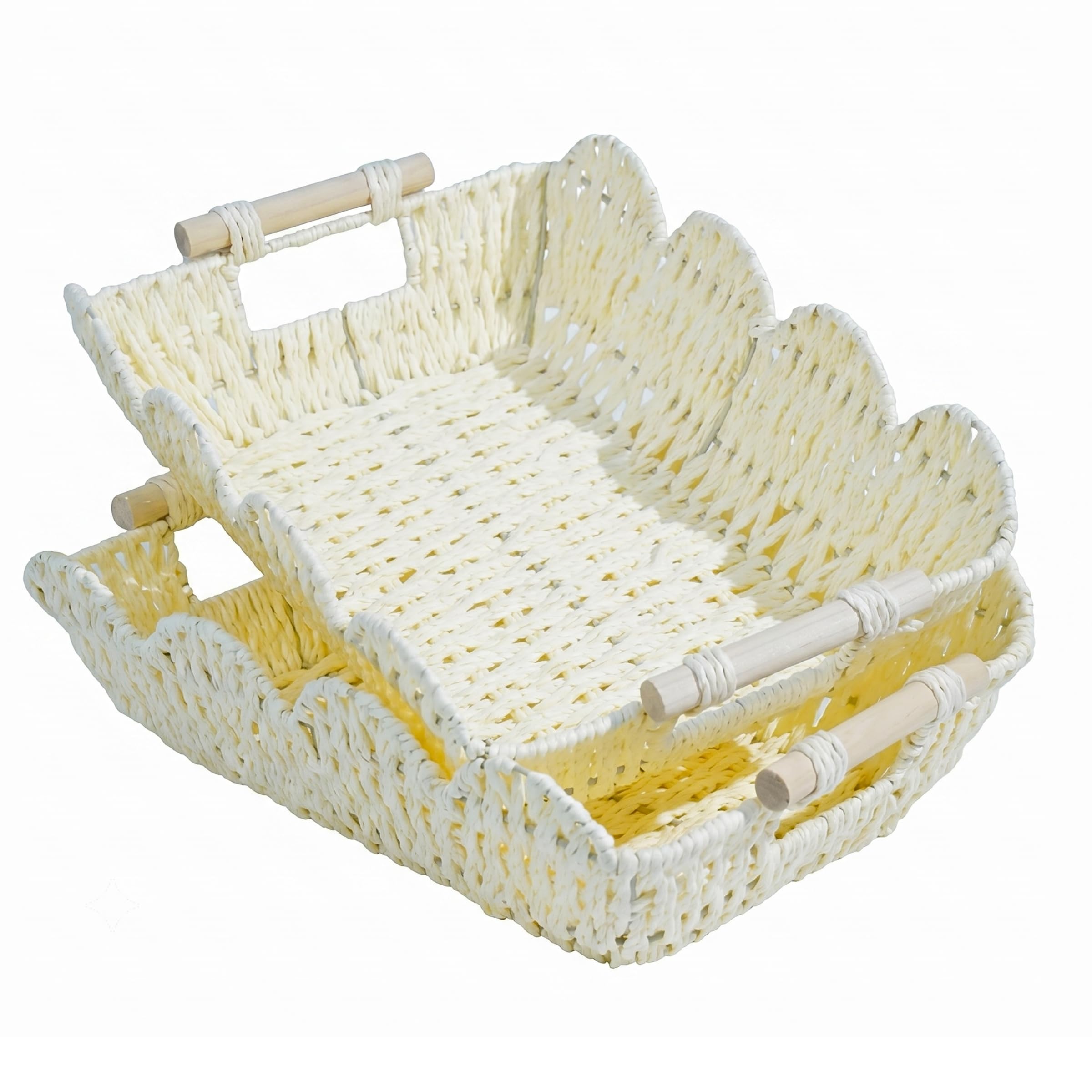 Cute Wicker Baskets - Natural Water Hyacinth -11