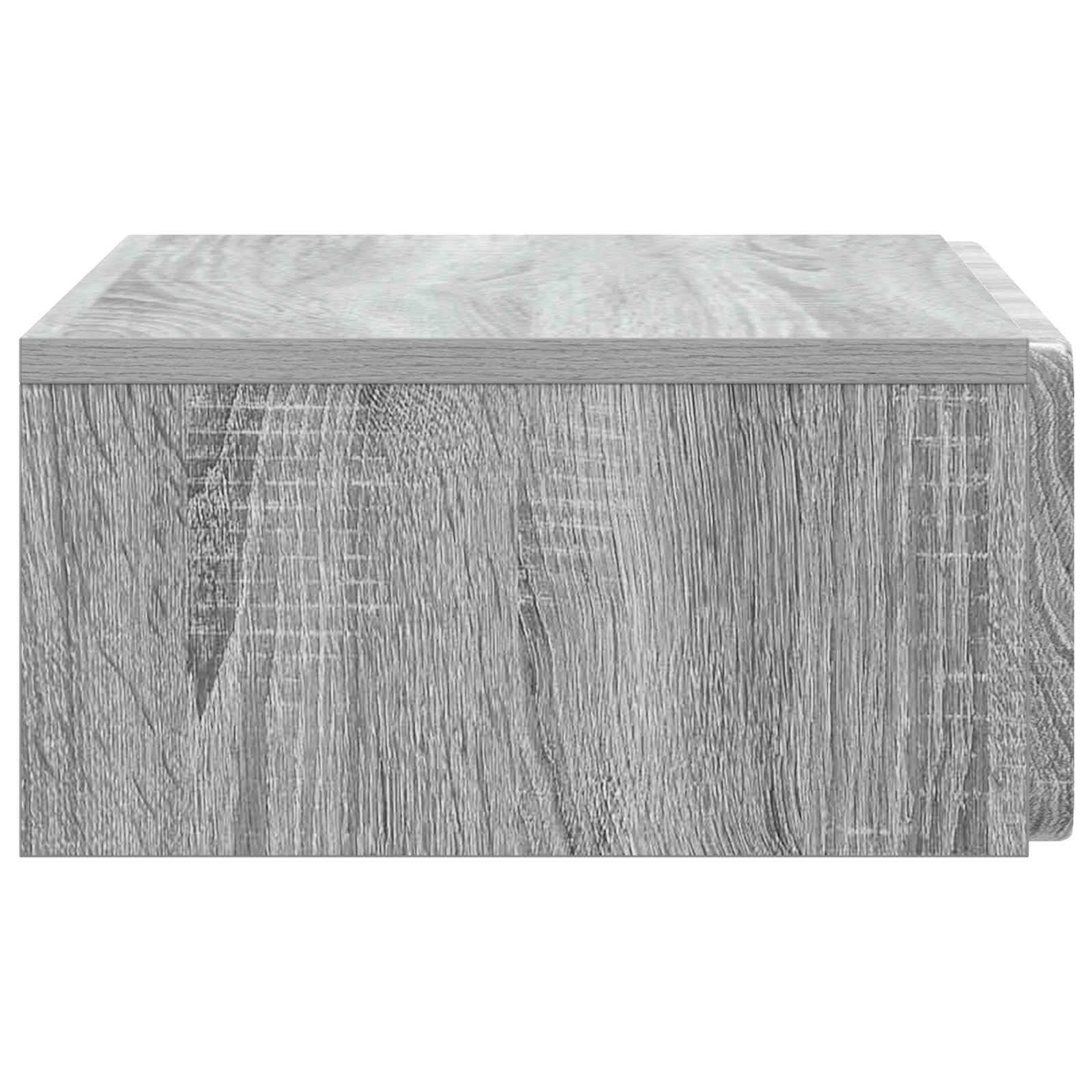 Tavolino da parete in legno per corridoio, grigio