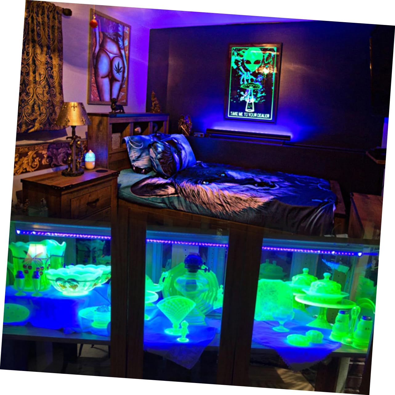 TOPBATHY Led-röhrenlicht Uv-Schwarzlicht Für Ktv-bar Und Party Energiesparend Und Langlebig Einfach Anzubringen Geeignet Für Schlafzimmer Und