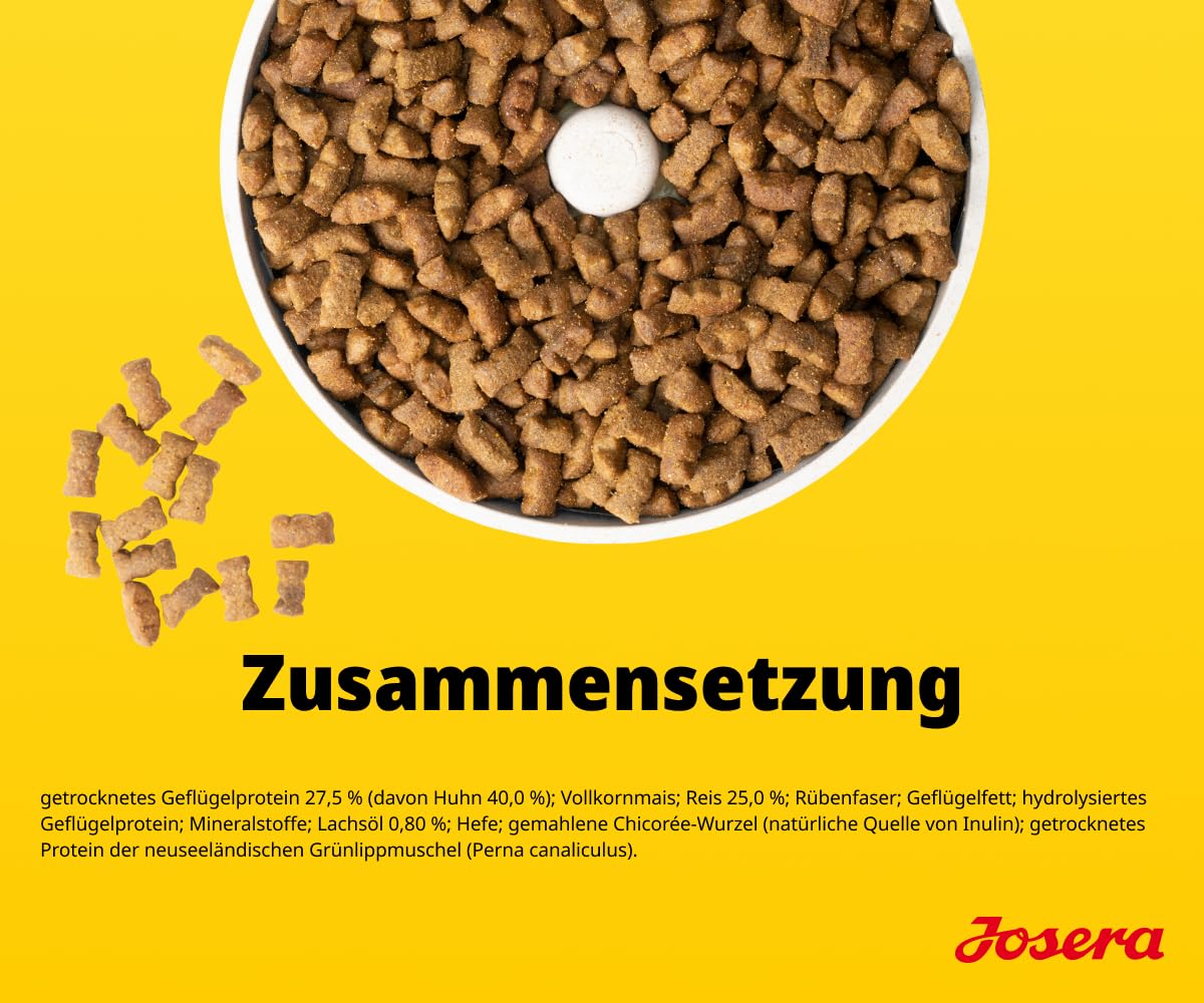 JOSERA Kids (1 x 12,5 kg) | Junior | Premium Trockenfutter mit Huhn & Reis für wachsende größere Hunde | zur Aufzucht & optimalen Versorgung größerer Welpen ab der 6. Woche | glutenfrei | 1er Pack