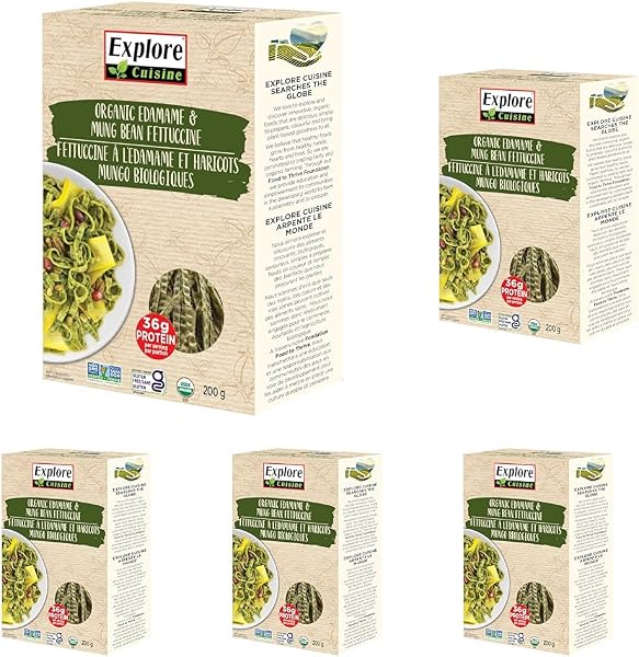 Explore Cuisine Edamame Spaghetti, Organic, 200g (Pack of 1) - 3