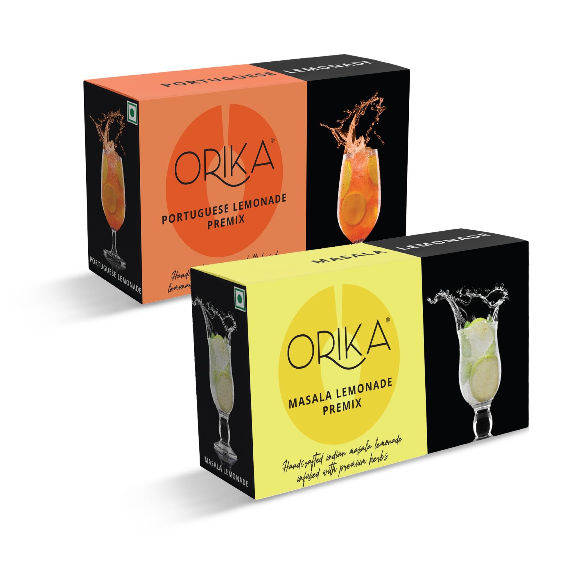 Orika Masala & Portuguese Lemonade Combo | 20 Sachets (10 Sachets Each Flavour) 380g | Infused With Premium Herbs | Handcrafted Instant Drink Premix | Refreshing Summer Drink (B09S6HMJSM) Amazon Price History, Amazon Price Tracker