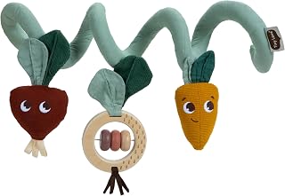 Tiny Love Gardens of Adventure Spiral Stroller Toy - Veggie Duo with 8 Developmental Activities for Babies