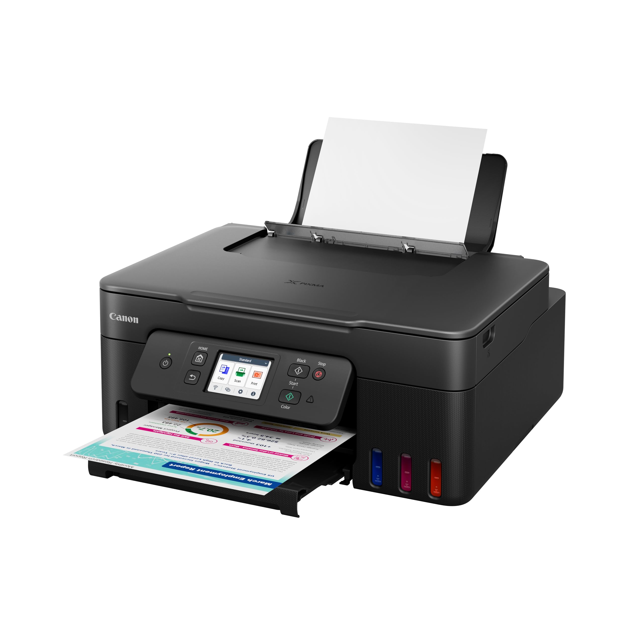 Canon Pixma G3590 Megatank, Doble Cara Automática, WiFi, con Depósito de Tinta Rellenable, Incluye Botellas de Tinta