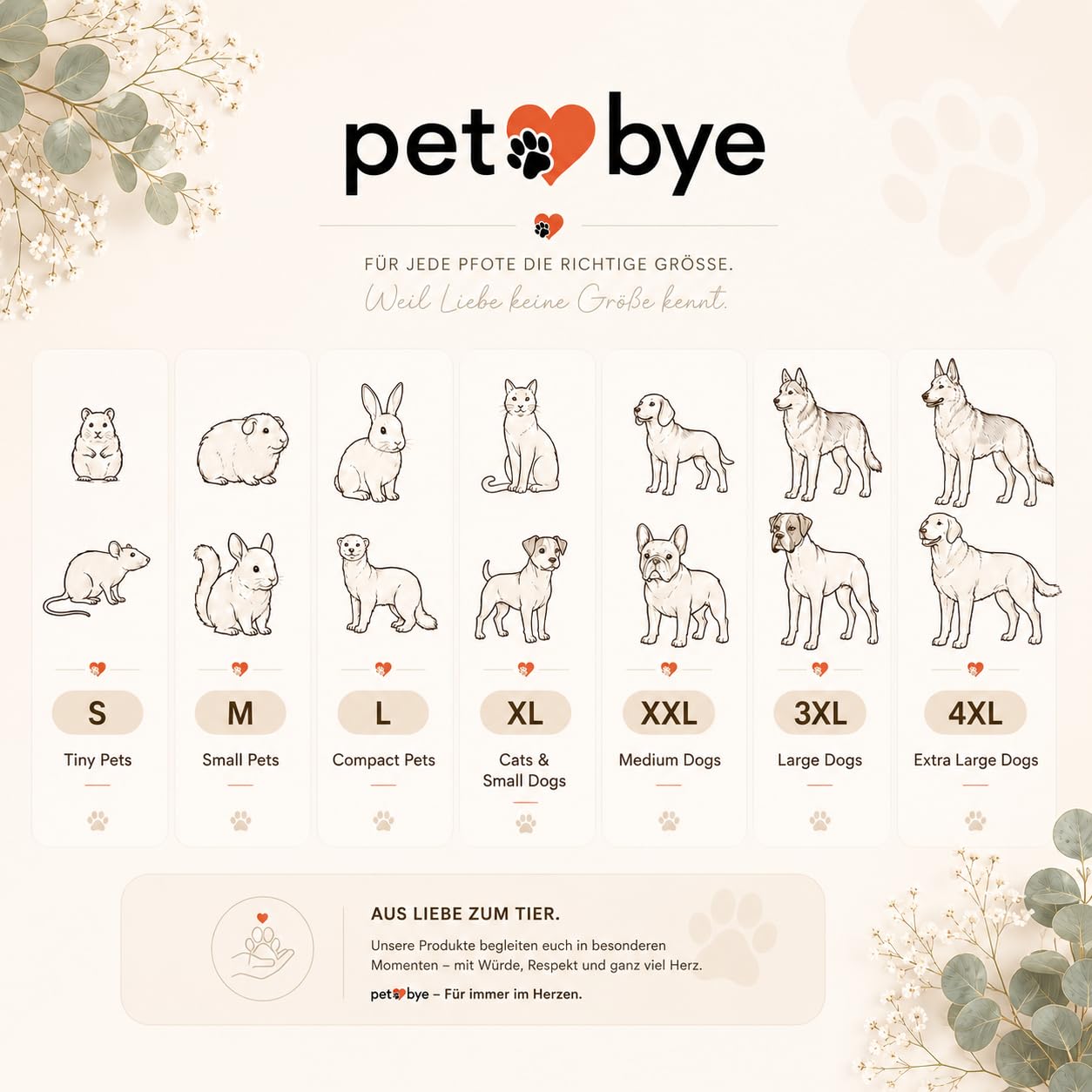PrimoLiving bara per Animali Domestici in Legno Finitura Naturale - Misura L per Piccoli Animali Domestici - bara per Animali Domestici con Chiusura Fissa in Metallo - bara in Legno di Alta qualità