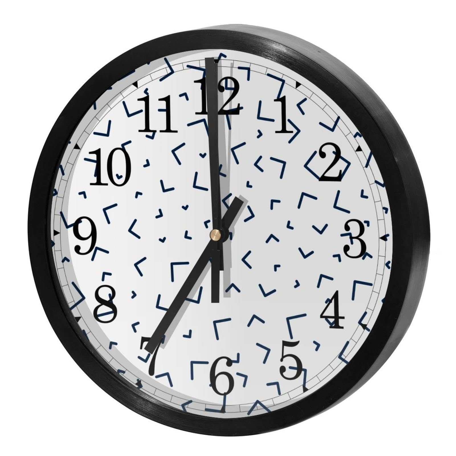 Horloge murale silencieuse à quartz ronde pour maison cuisine et bureau