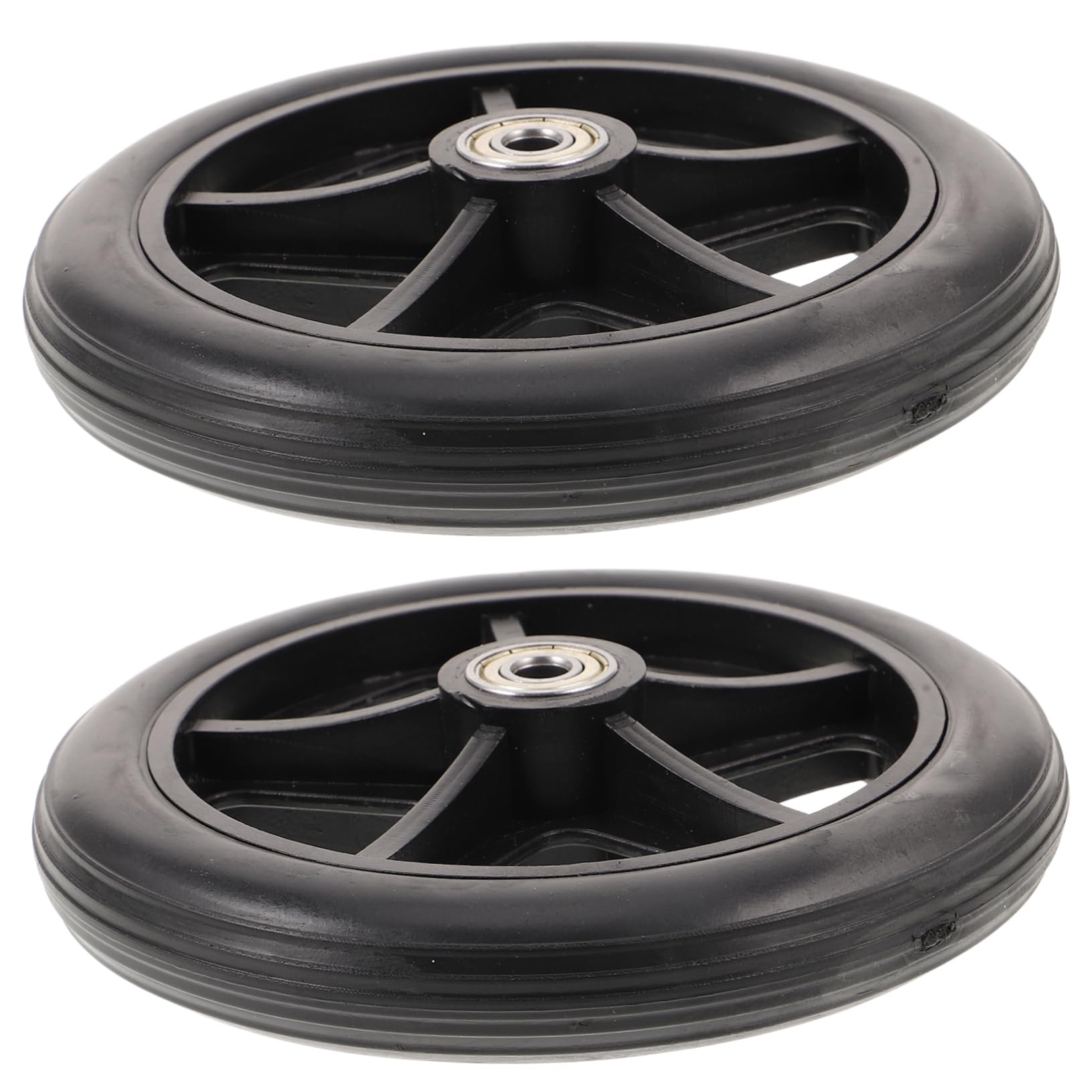 minkissy Wheelchair Front Caster Replacement 2pcs Heavy Duty Wheel Universal Fit