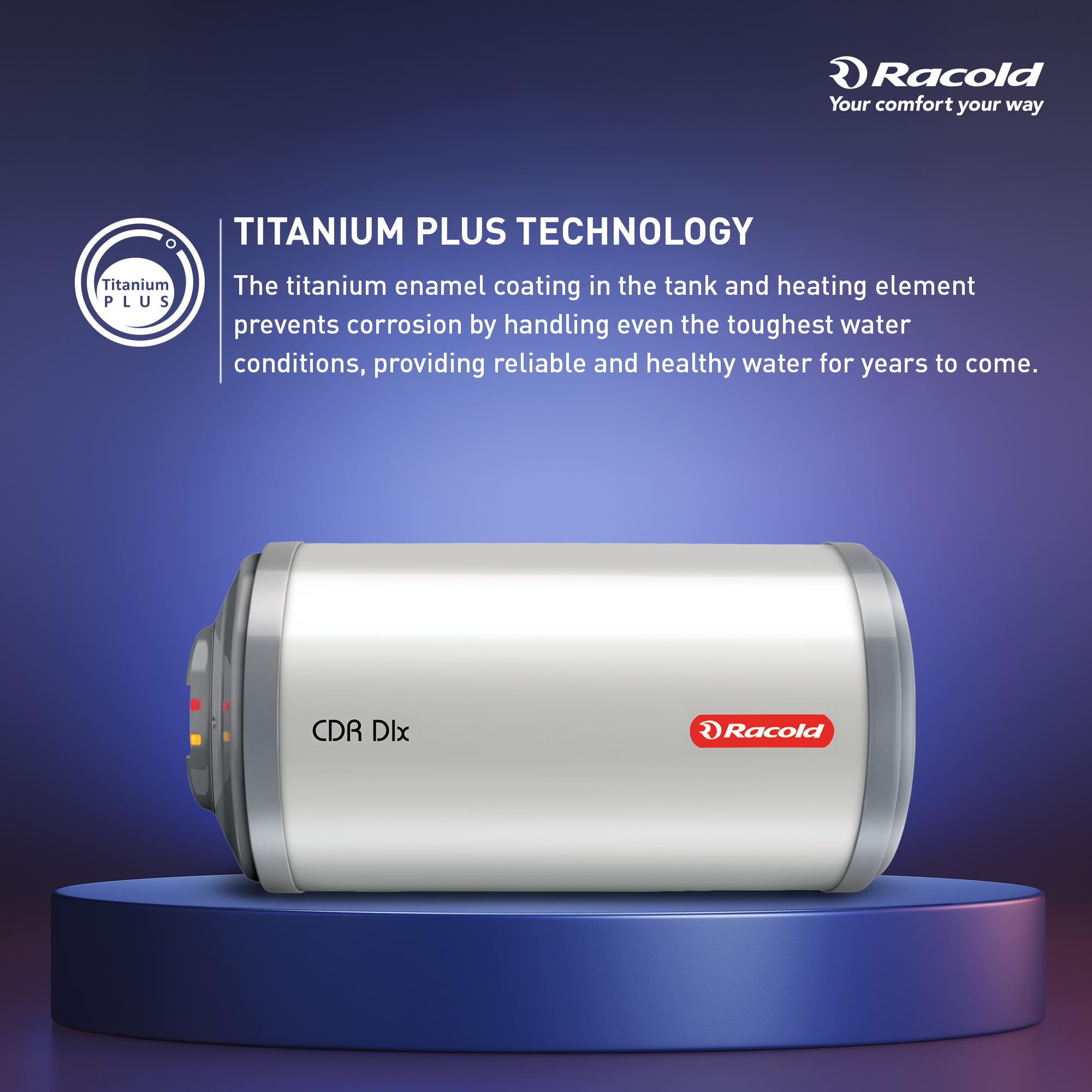 Racold CDR DLX 35L Geyser - Corrosion Resistant & Free Install -6