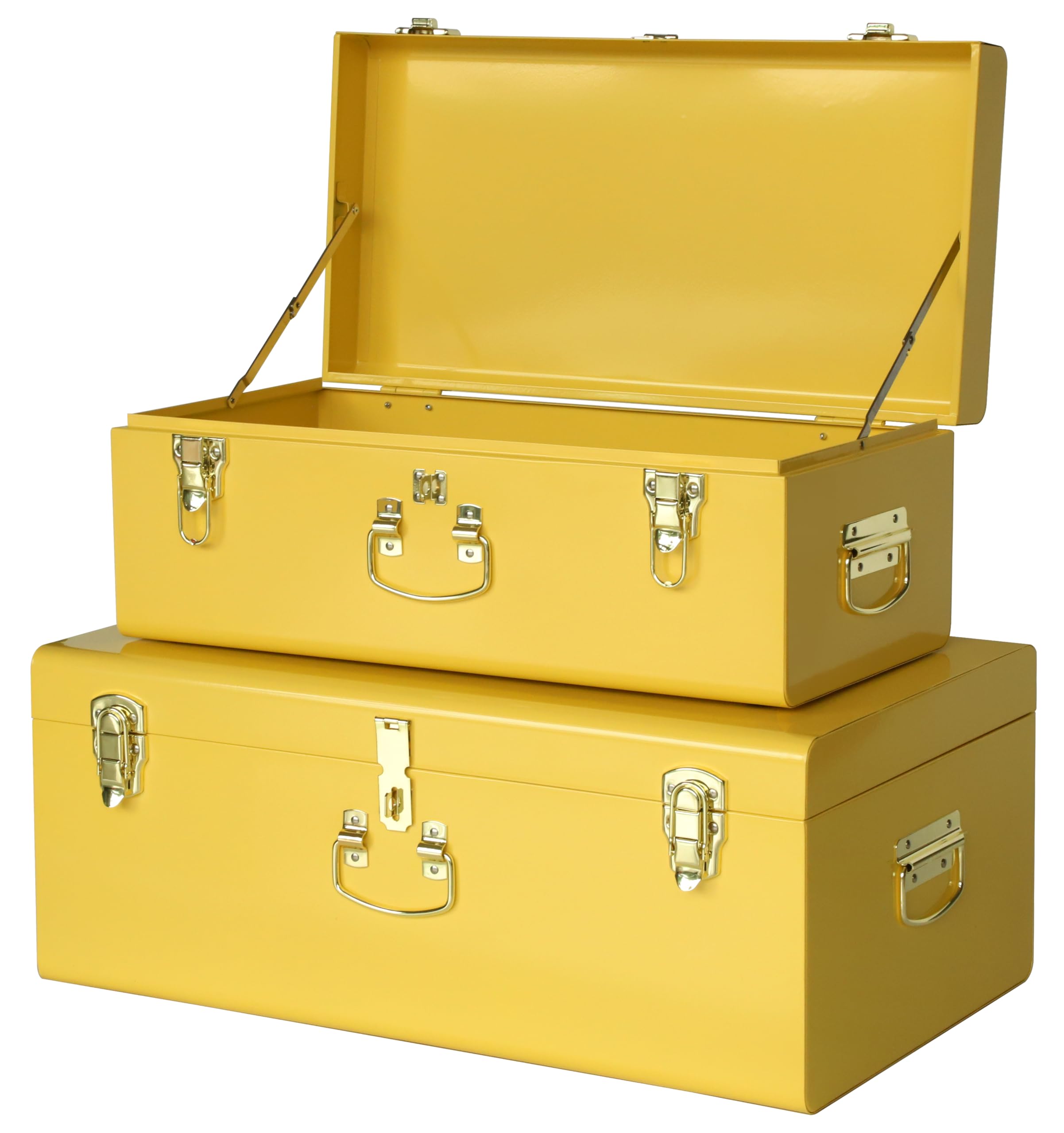 Amazon.co.jp: Vixdonos ストレージトランクチェスト 装飾大型メタル