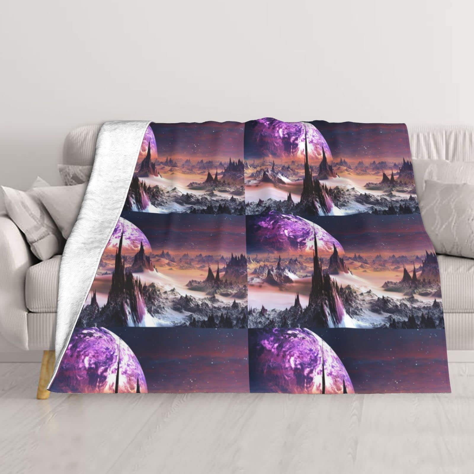 Couverture thermique galaxie BAFAFA 152x127 cm légère pour lit