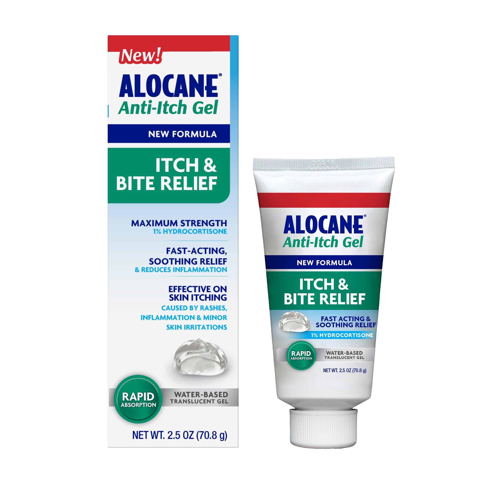 ALOCANE Anti Itch Gel, Max Strength 1% Hydrocortisone, Itch and Bite Relief