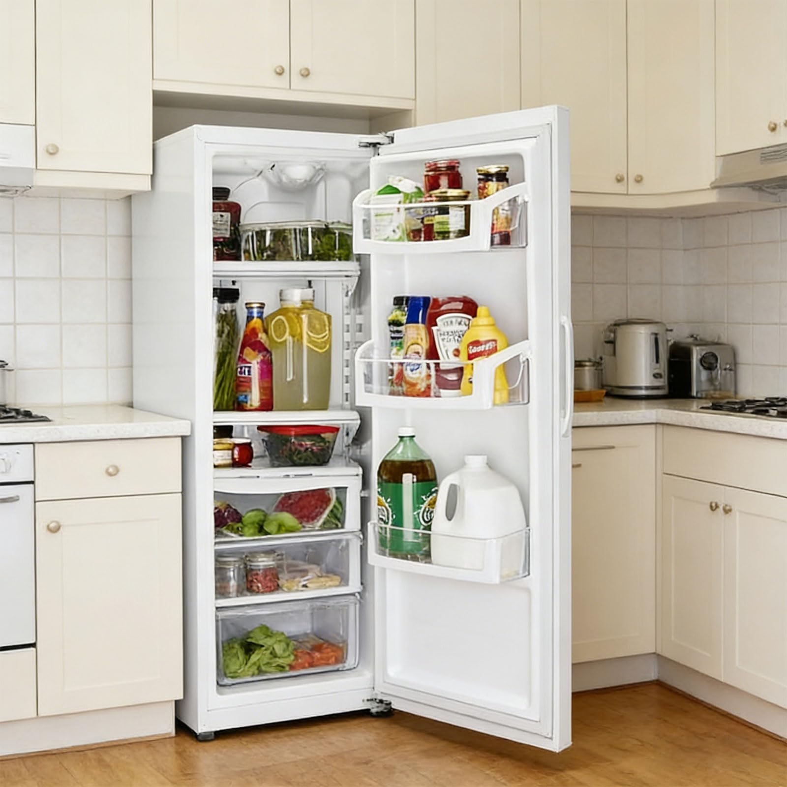 Estante derecho de repuesto para refrigerador, resistente, fácil de instalar, funciona con muchos modelos. Estante resistente para frigorífico