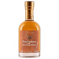 Vista 1 de Vinagre Balsámico Blanco de Módena 8.45 fl.oz. (8.5 fl oz), Condimento Blanco con Vinagre Balsámico para Ensaladas, Pescado, Carne y Adobos