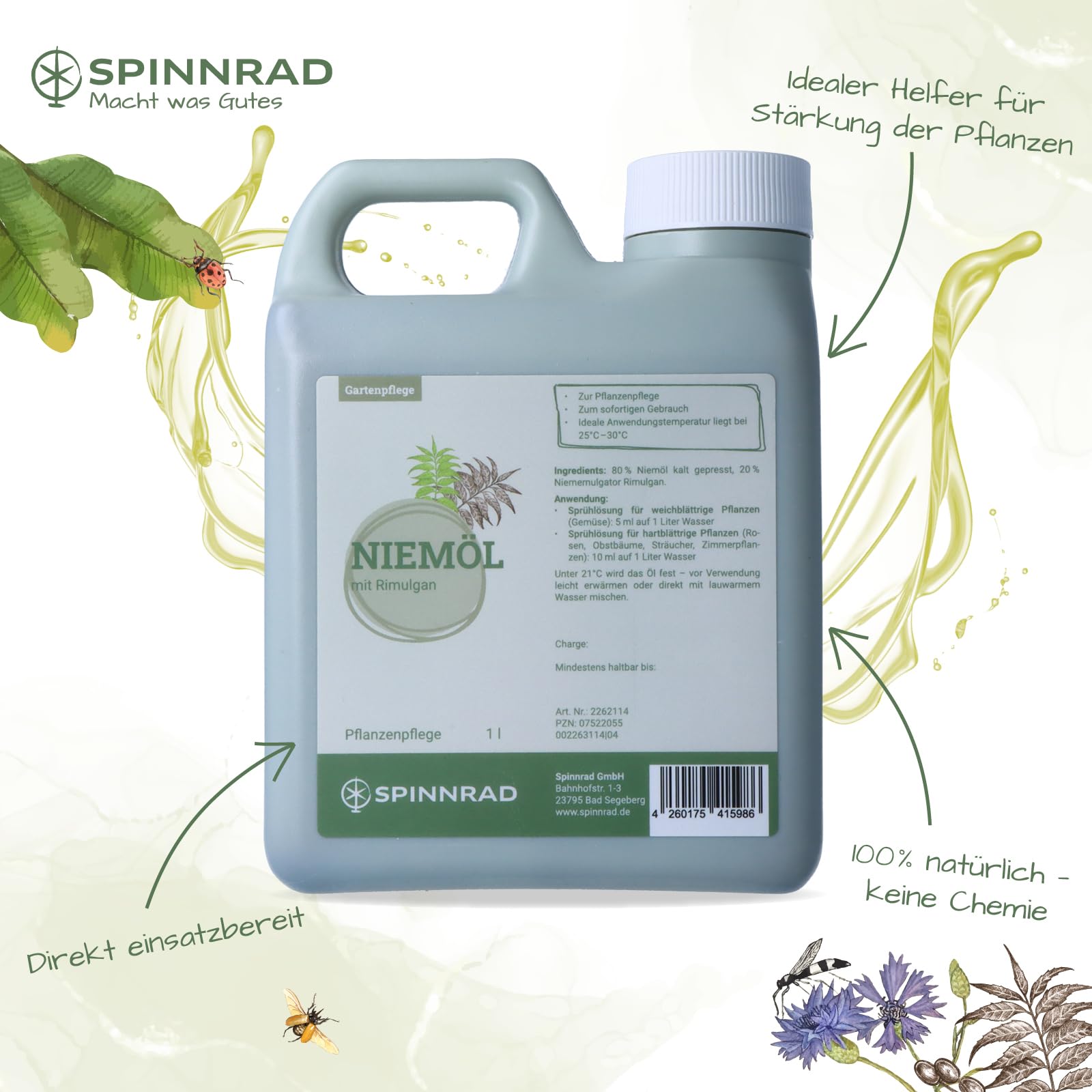 Niemöl und Emulgator Flüssig 1000 ml