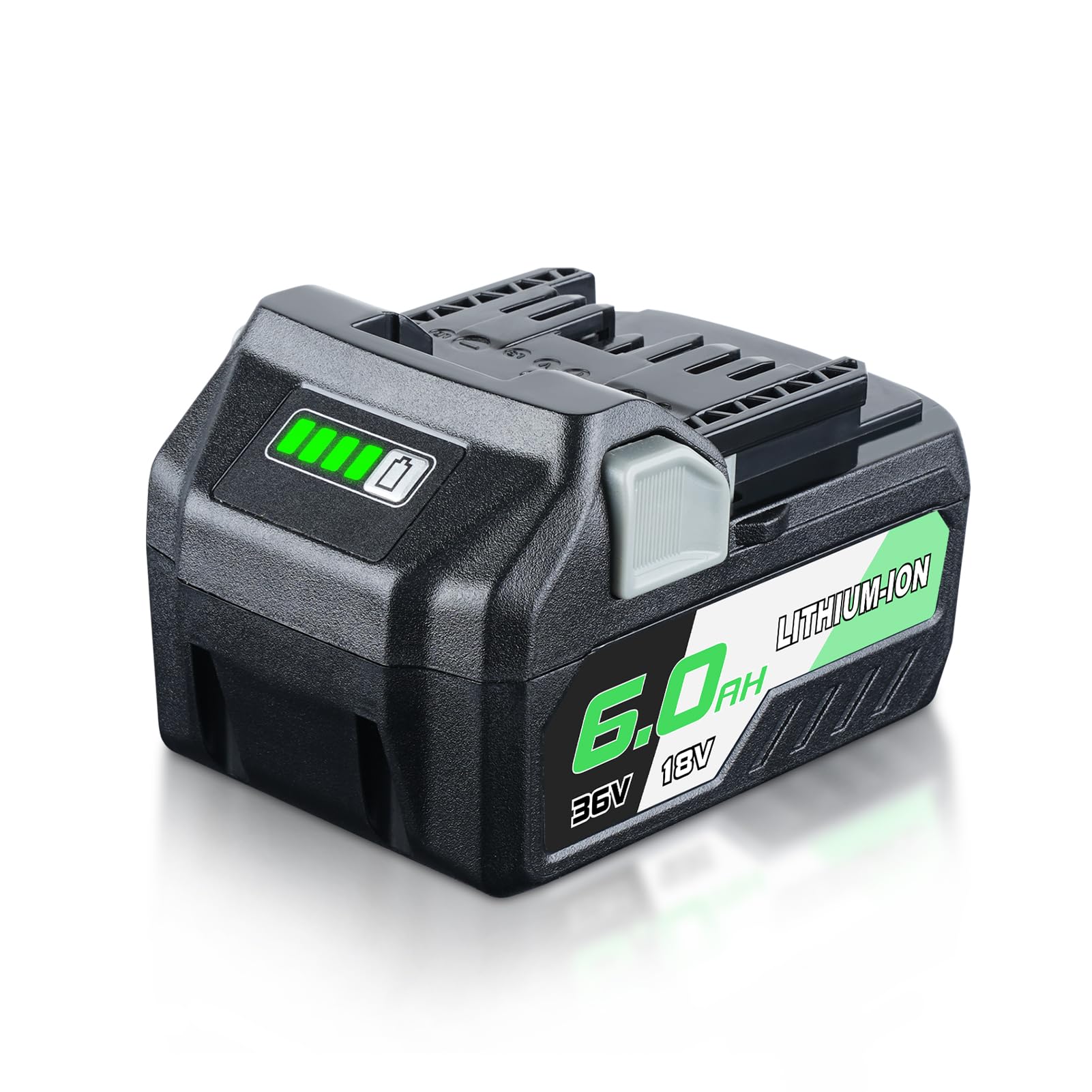 PERSEVER 1-Pack 6.0Ah 18V/36V Lithium-Ion Replacement for Metabo Battery | Compatible with 371751M 372121M BSL36A18 BSL36B18 Cordless Power Tools