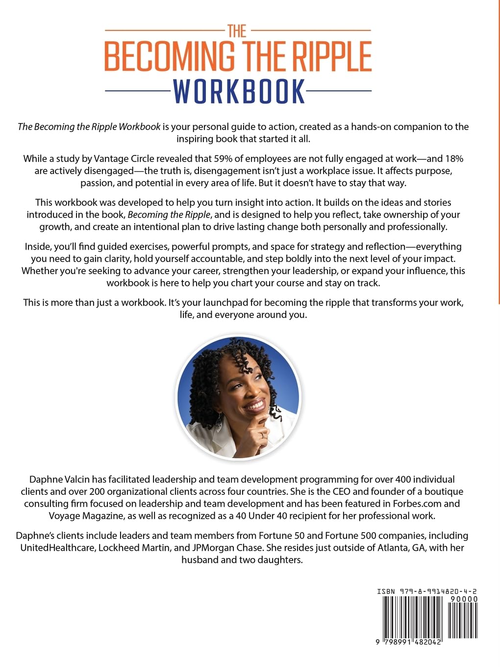 The Becoming the Ripple Workbook: Your Guide To Exponentially Increasing Your Professional Success and Influence      Paperback – September 16, 2025