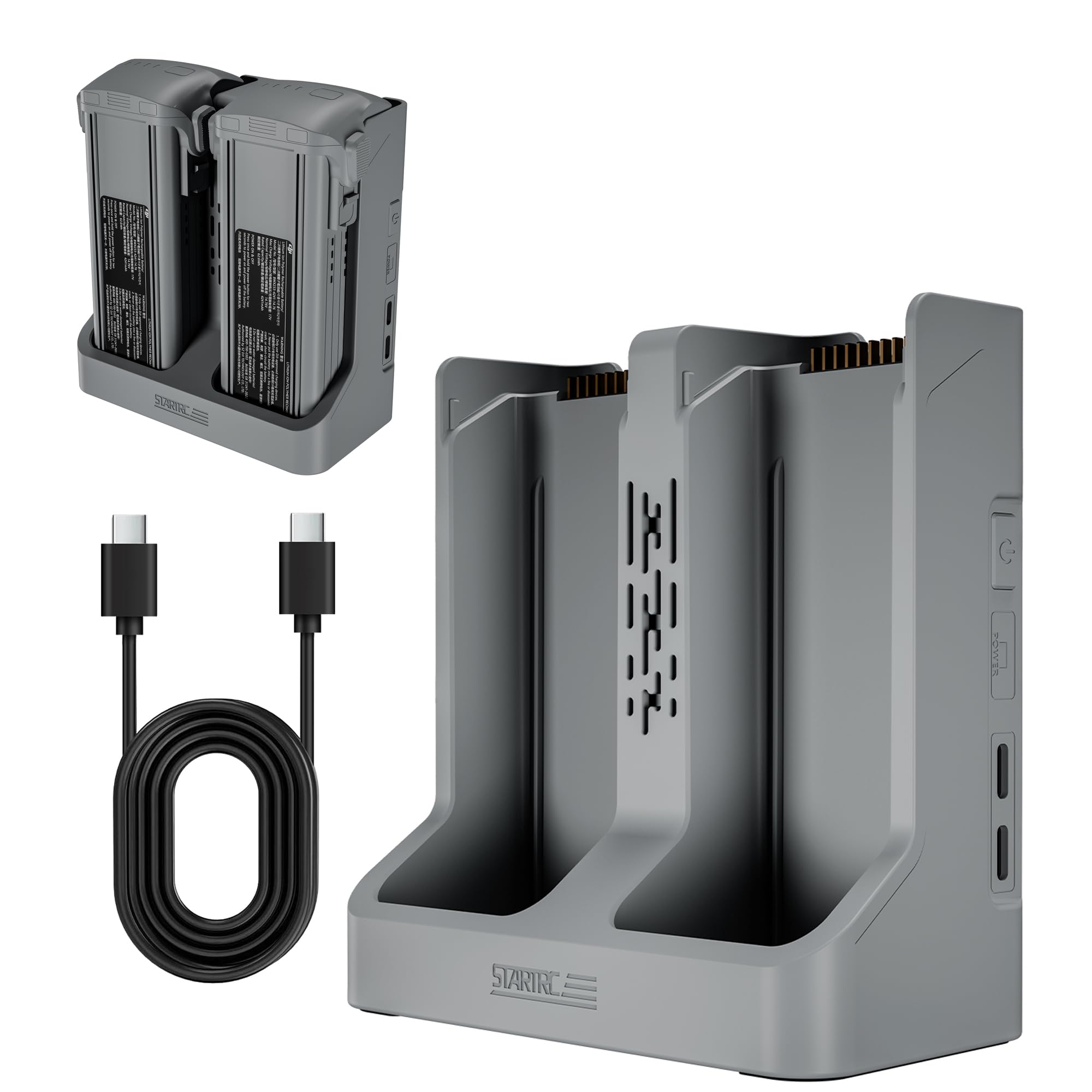 STARTRC デュアル充電ハブ DJI Air 3s /Air 3専用、65W STARTRC Two-way Battery Charging Hub for DJI Air 3S/ Air 3 - STARTRC