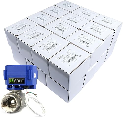 Miniatura 29 de Válvula de bola motorizada. Válvula de bola de acero inoxidable de 3/4" con puerto completo, 9-24V CC y configuración de retorno automático de 2